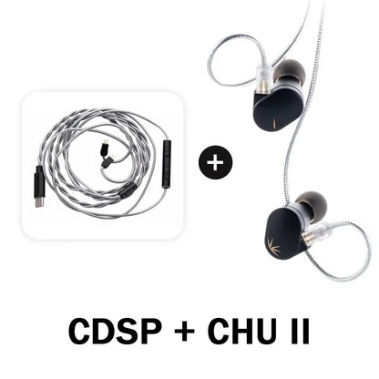 CHU II High Performance Dynamic Driver Iems Interchangeable Cable In-Ear Headphone